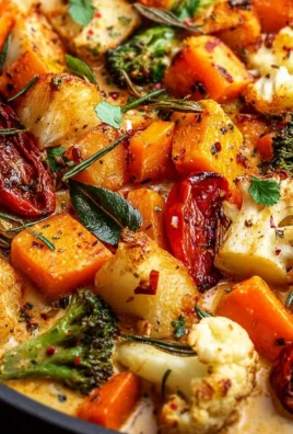 Cheesy Marry Me Roasted Vegetable Medley with colorful veggies and melted cheese