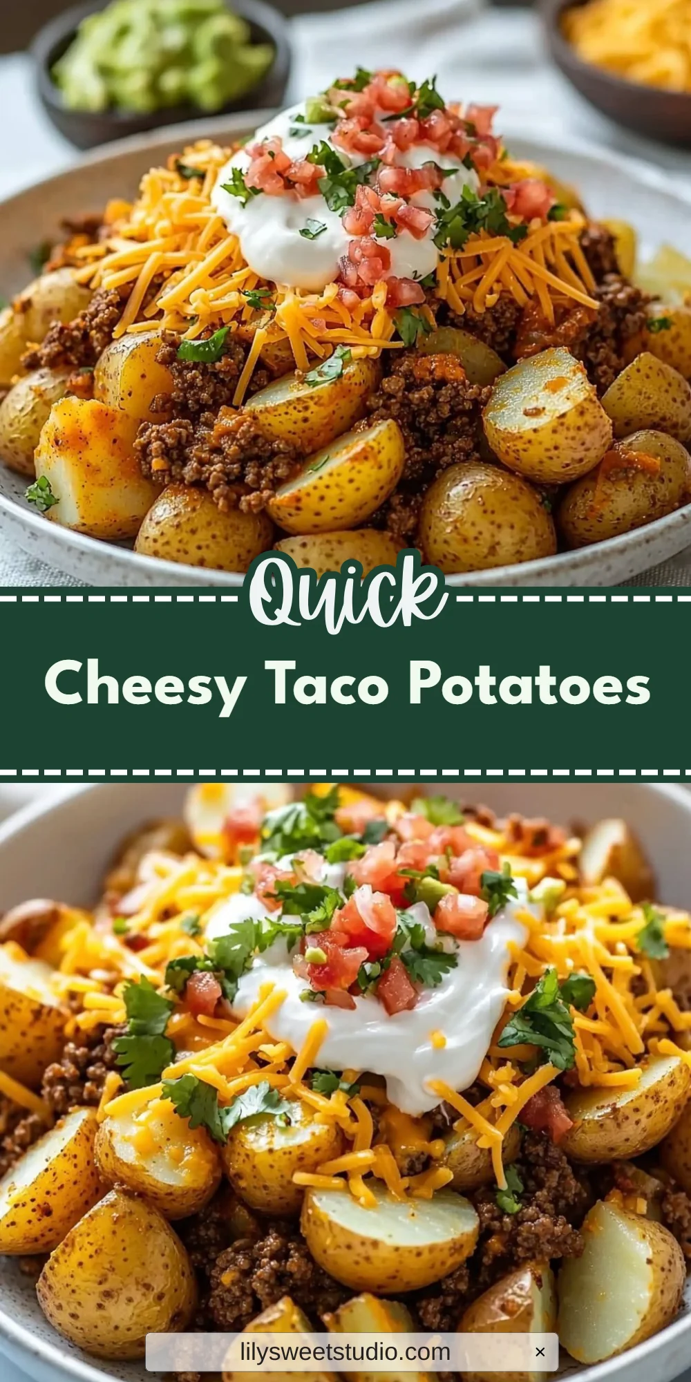 Cheesy Taco Potatoes