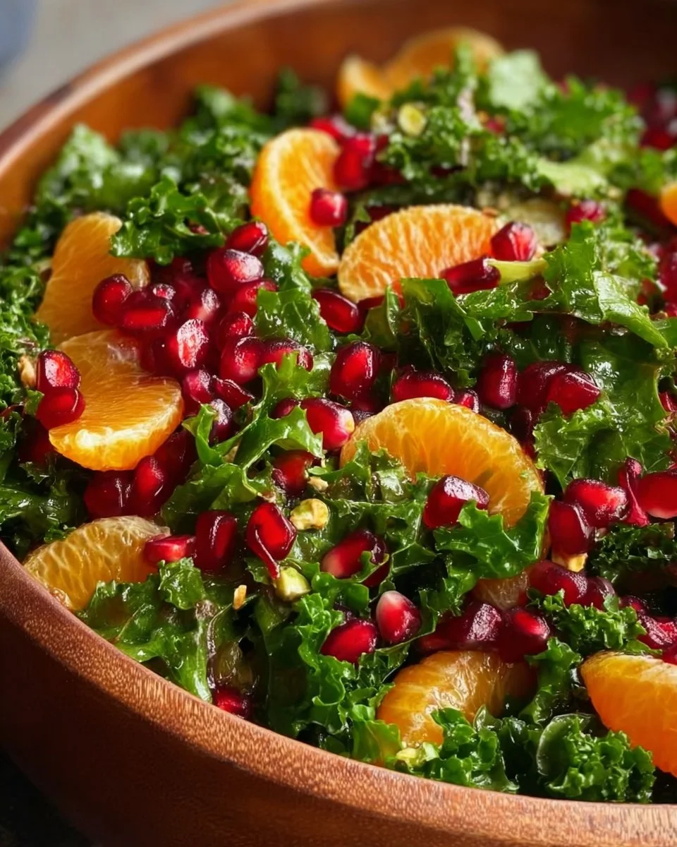 Citrus Pomegranate Kale Salad