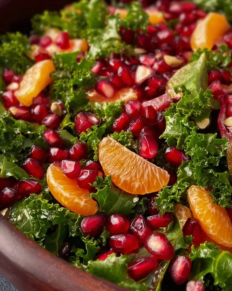 Citrus Pomegranate Kale Salad