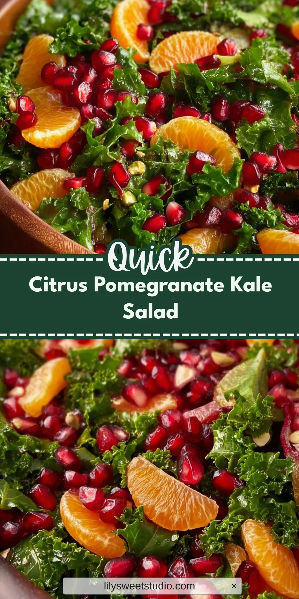 Citrus Pomegranate Kale Salad