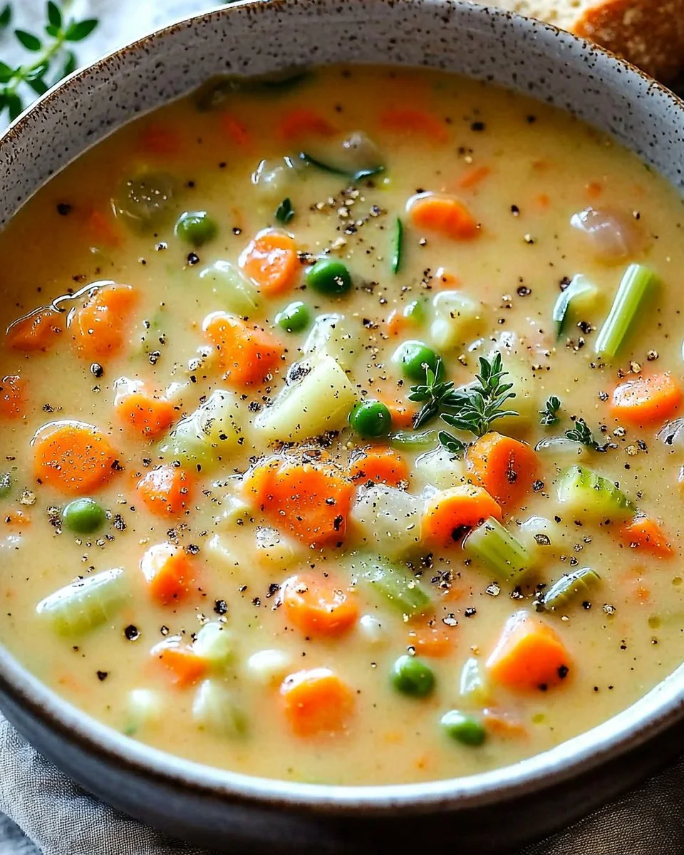 Comforting One-Pot Creamy Vegetable Soup
