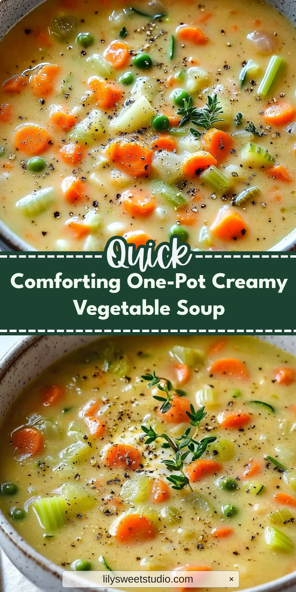 Comforting One-Pot Creamy Vegetable Soup