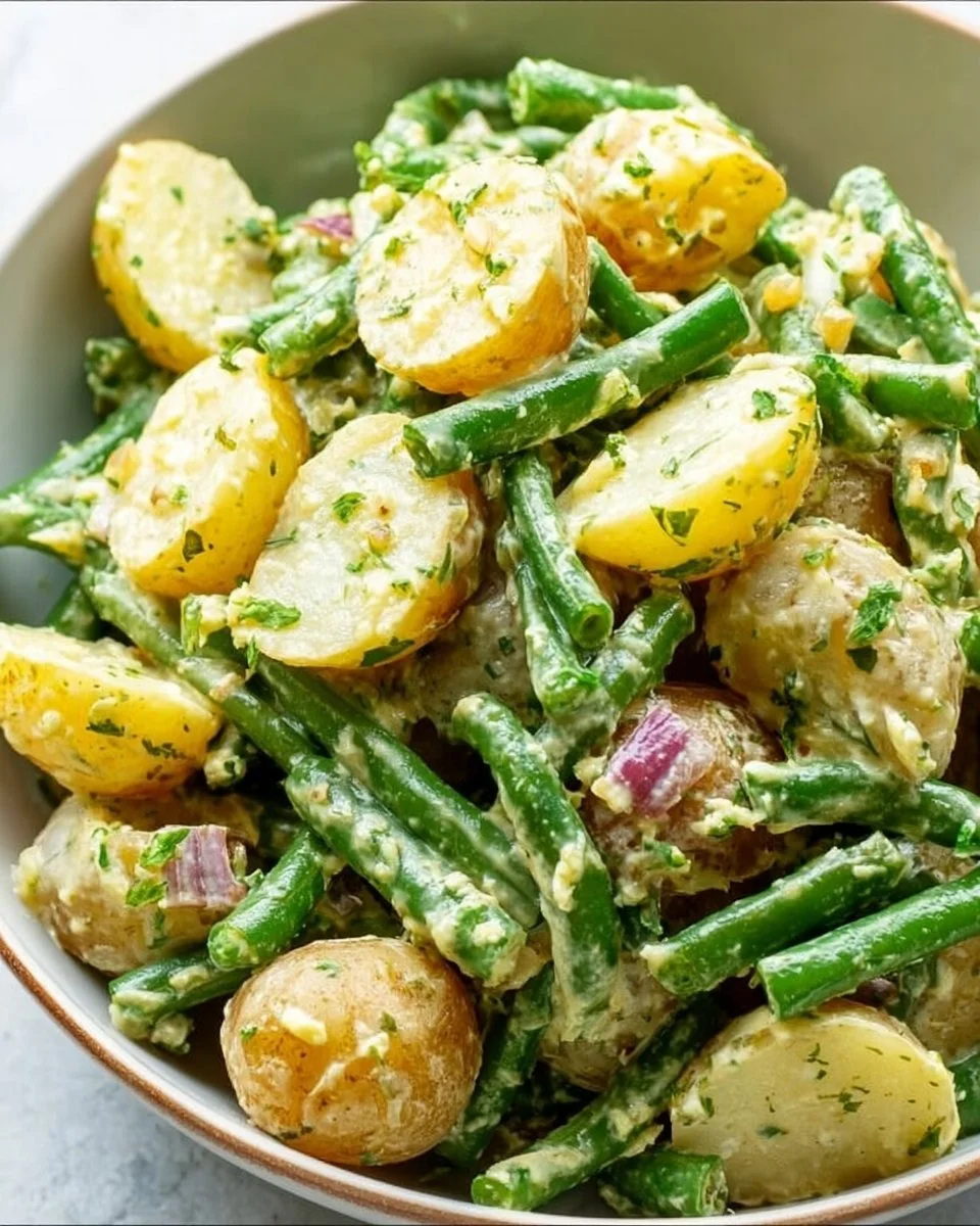 Creamy Green Bean Potato Salad