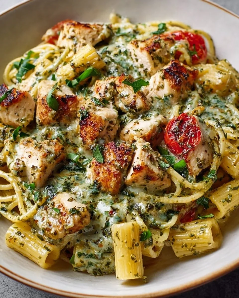 Creamy Pesto Chicken Pasta
