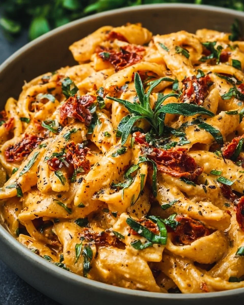 Creamy Vegan Sun-Dried Tomato Pasta