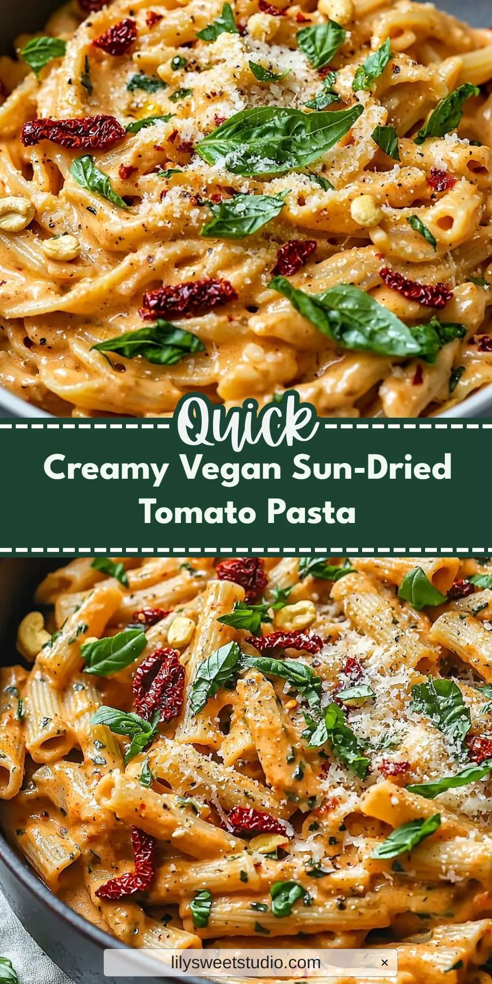 Creamy Vegan Sun-Dried Tomato Pasta