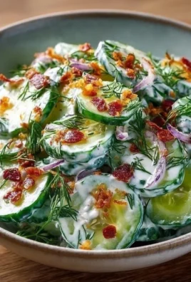 Delicious Cucumber Ranch Crack Salad with cucumbers and creamy dressing