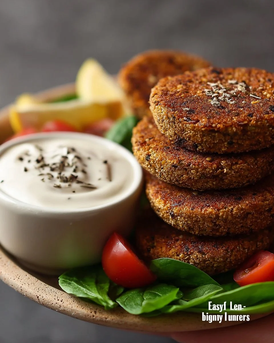 Easy 6-Ingredient Lentil Burgers