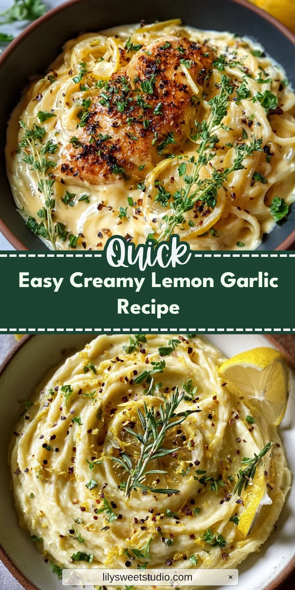 Easy Creamy Lemon Garlic Recipe