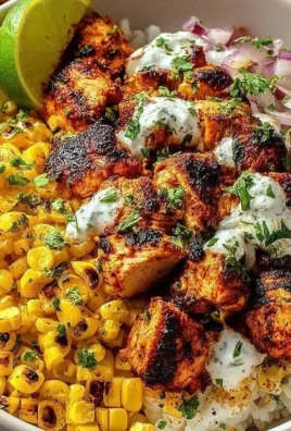 Delicious Easy Street Corn Chicken Bowl with fresh ingredients and vibrant colors.