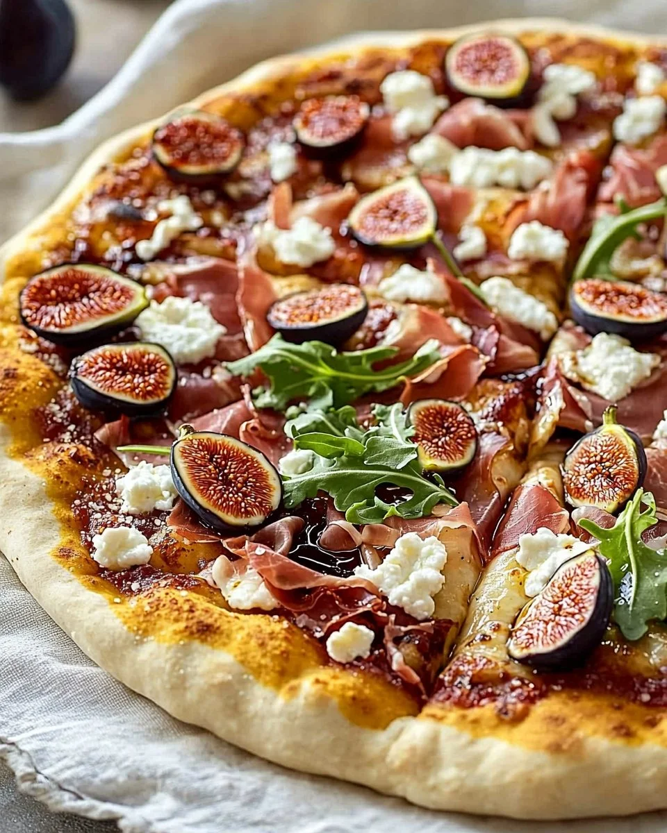 Fast Fig Pizza with Goat Cheese and Prosciutto