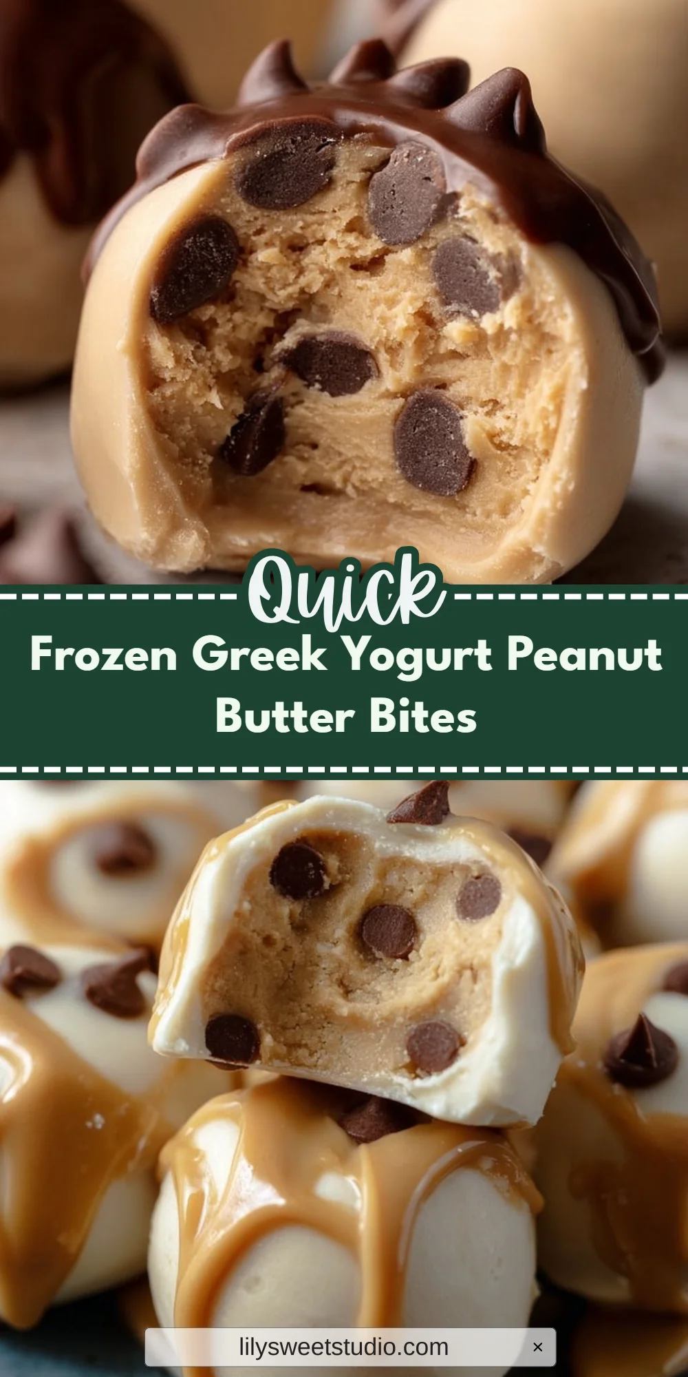 Frozen Greek Yogurt Peanut Butter Bites