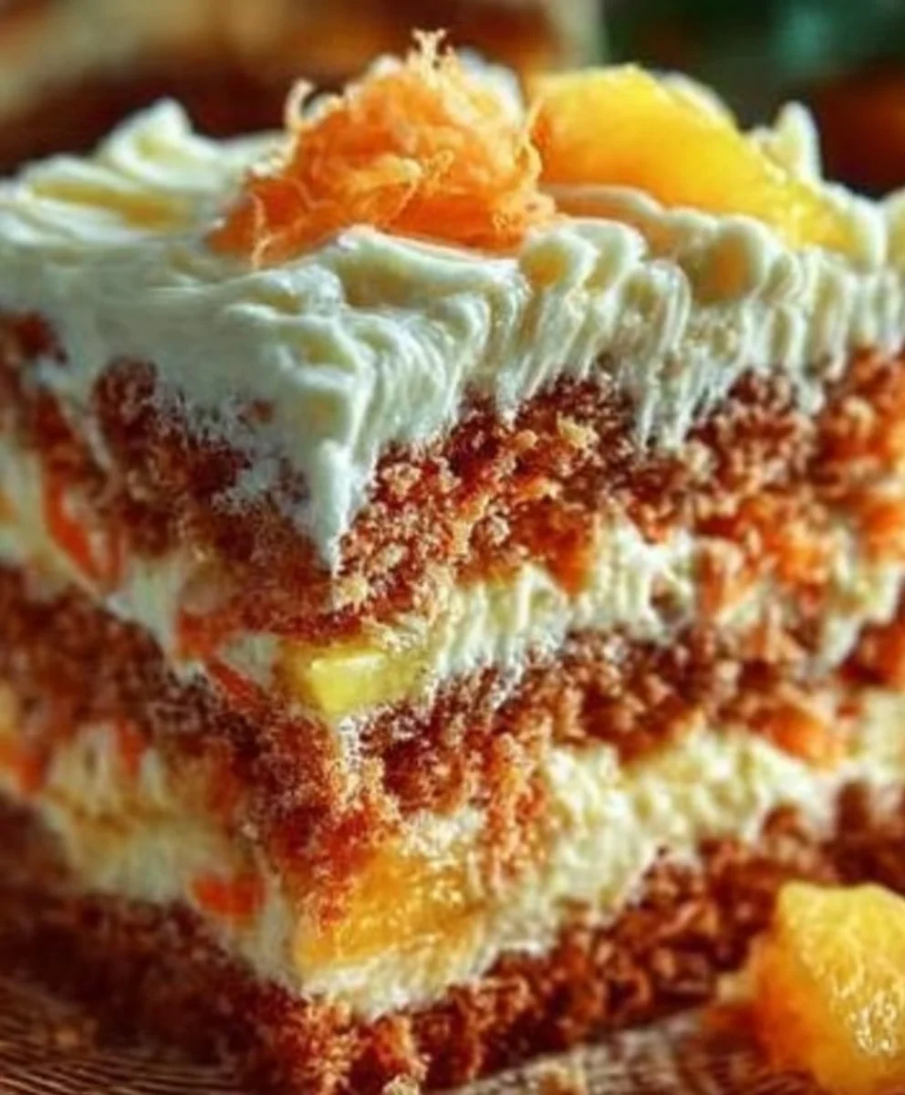 Hawaiian Carrot Pineapple Cake