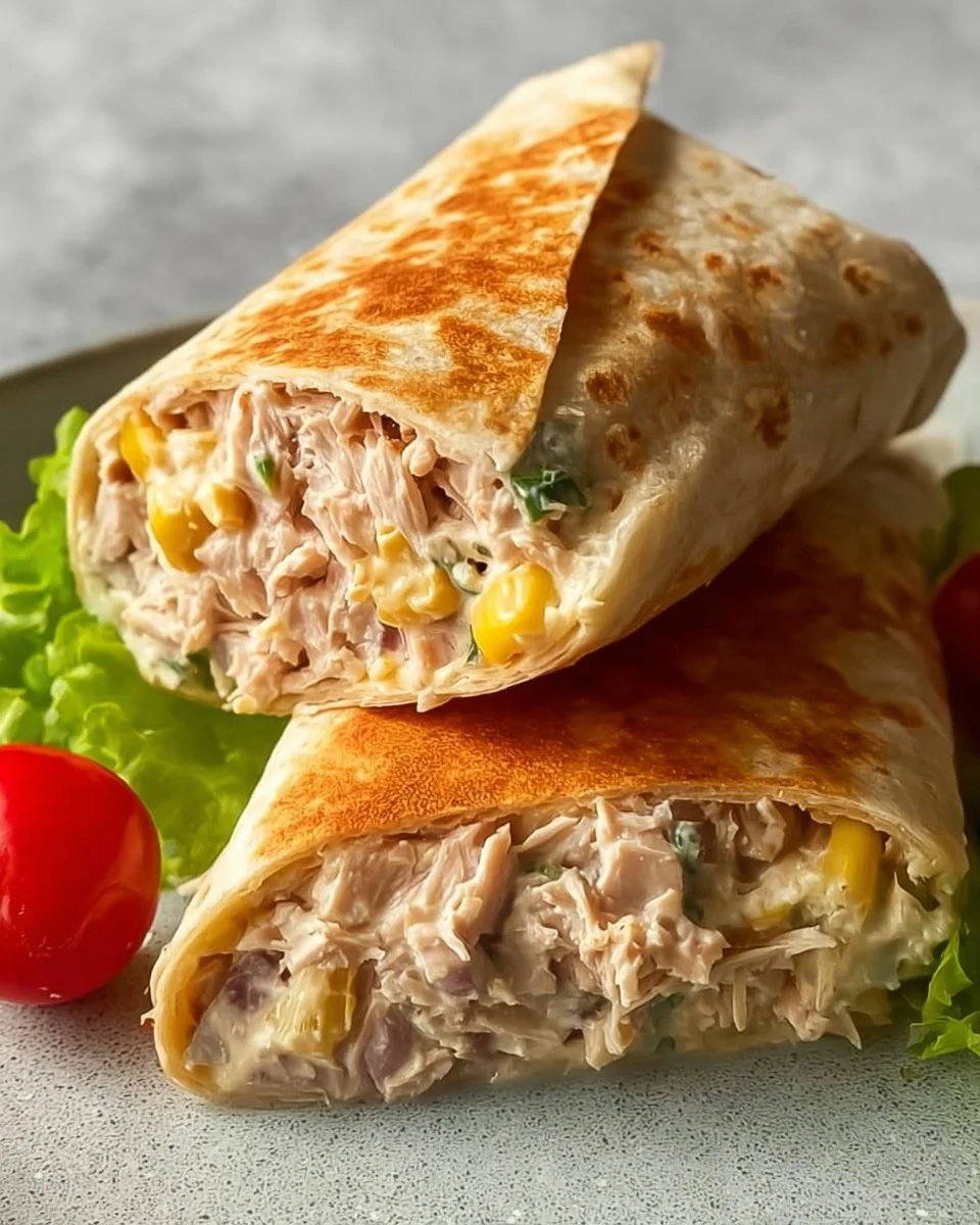 Healthy Tuna Melt Wrap