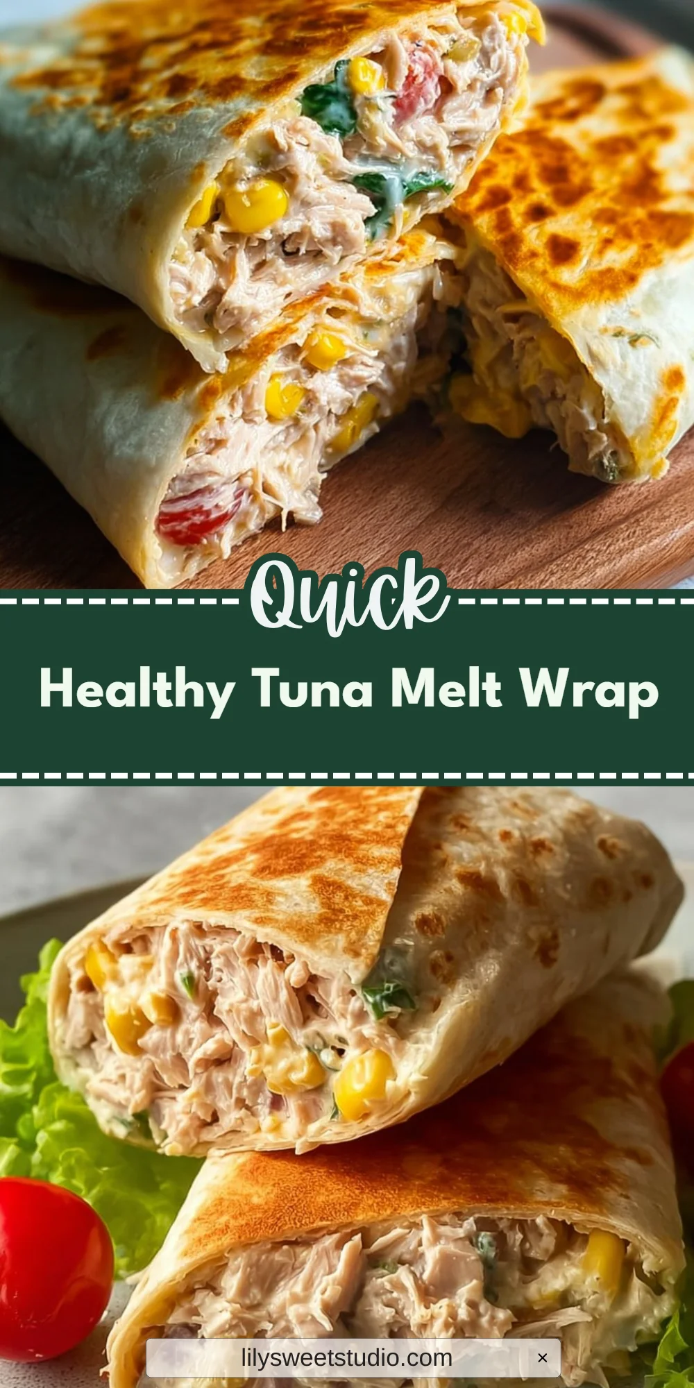 Healthy Tuna Melt Wrap