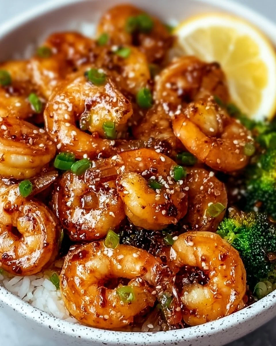 High-Protein Honey Garlic Shrimp