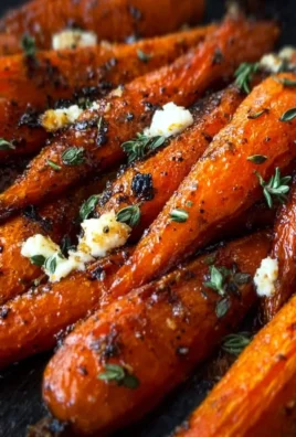 Delicious Honey Balsamic Roasted Carrots drizzled with honey and balsamic glaze