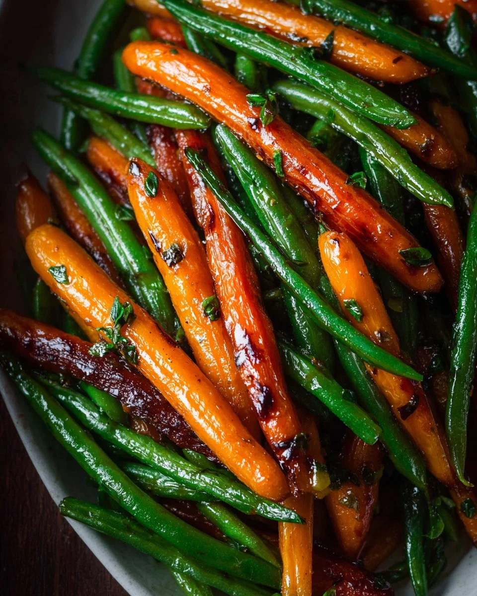 Honey Glazed Carrots & Green Beans