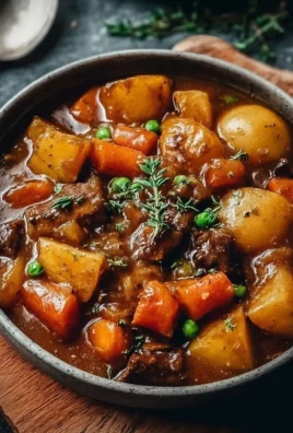 Delicious Irish vegetarian stew filled with vibrant vegetables and herbs in a bowl.