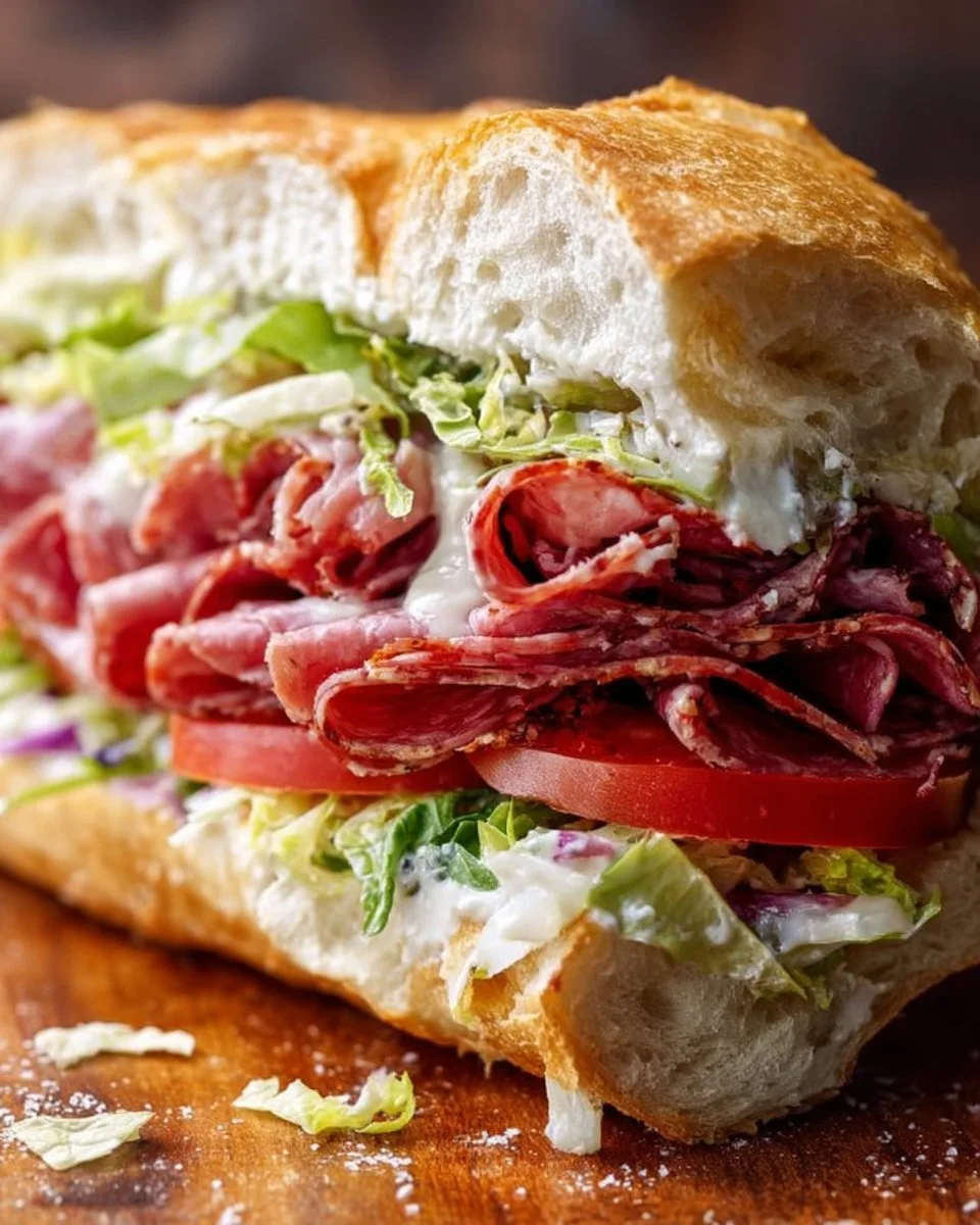 Italian Grinder Salad Sandwich
