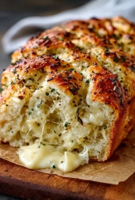 Freshly baked Italian Herb and Cheese Bread with herbs and cheese topping.