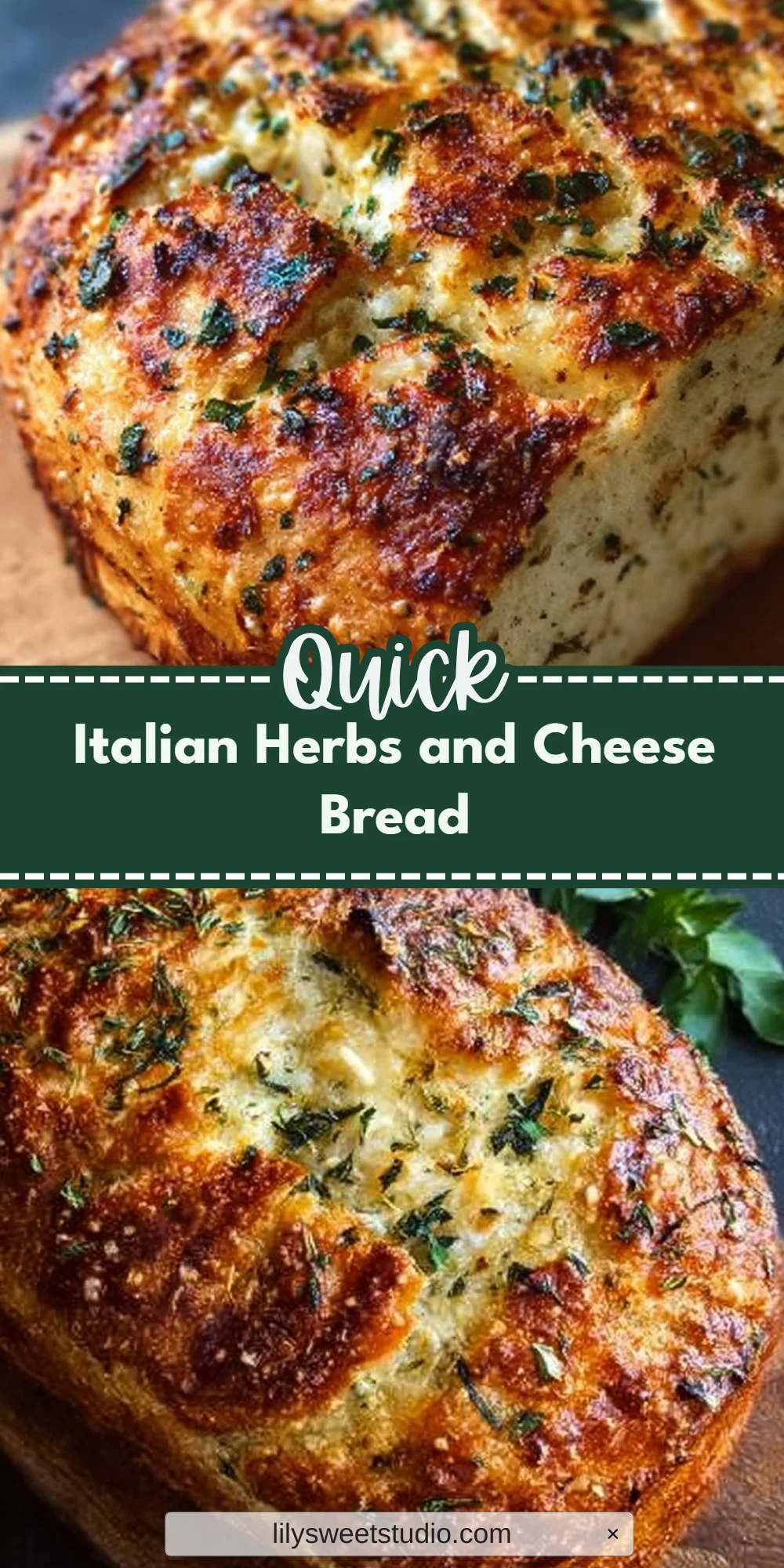 Italian Herbs and Cheese Bread