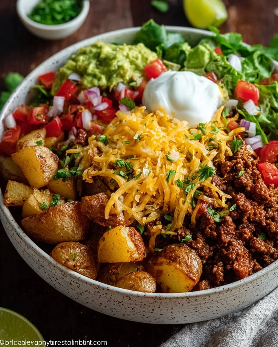 Loaded Potato Taco Bowl