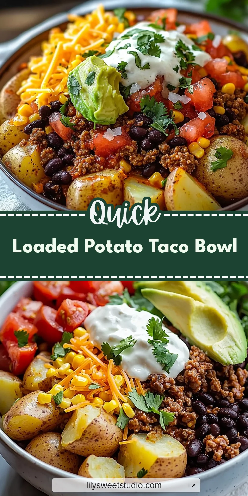 Loaded Potato Taco Bowl