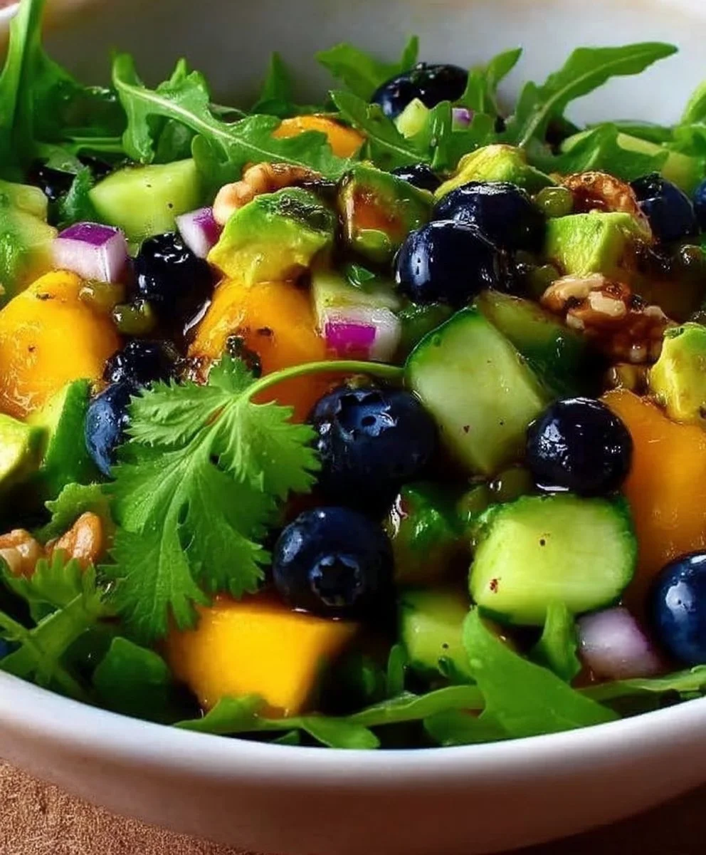 Mango Cucumber Salad with Blueberry and Avocado