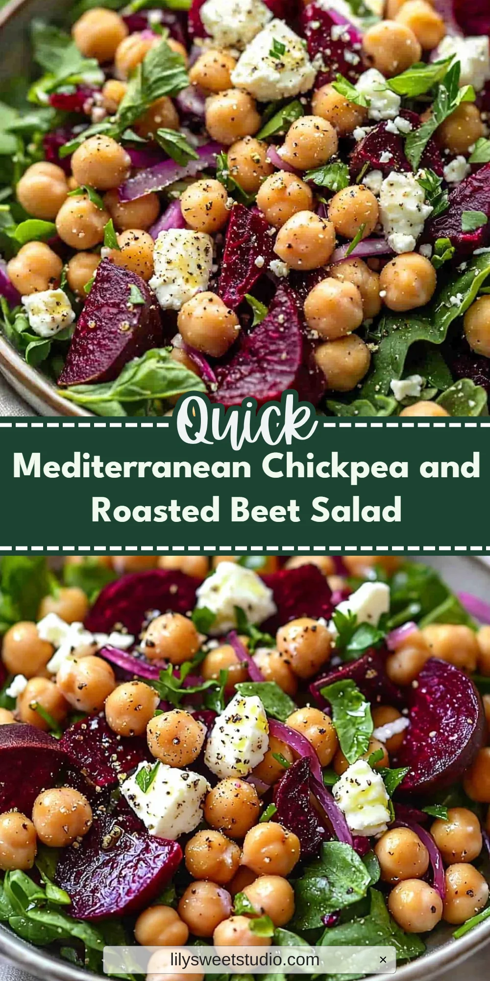 Mediterranean Chickpea and Roasted Beet Salad