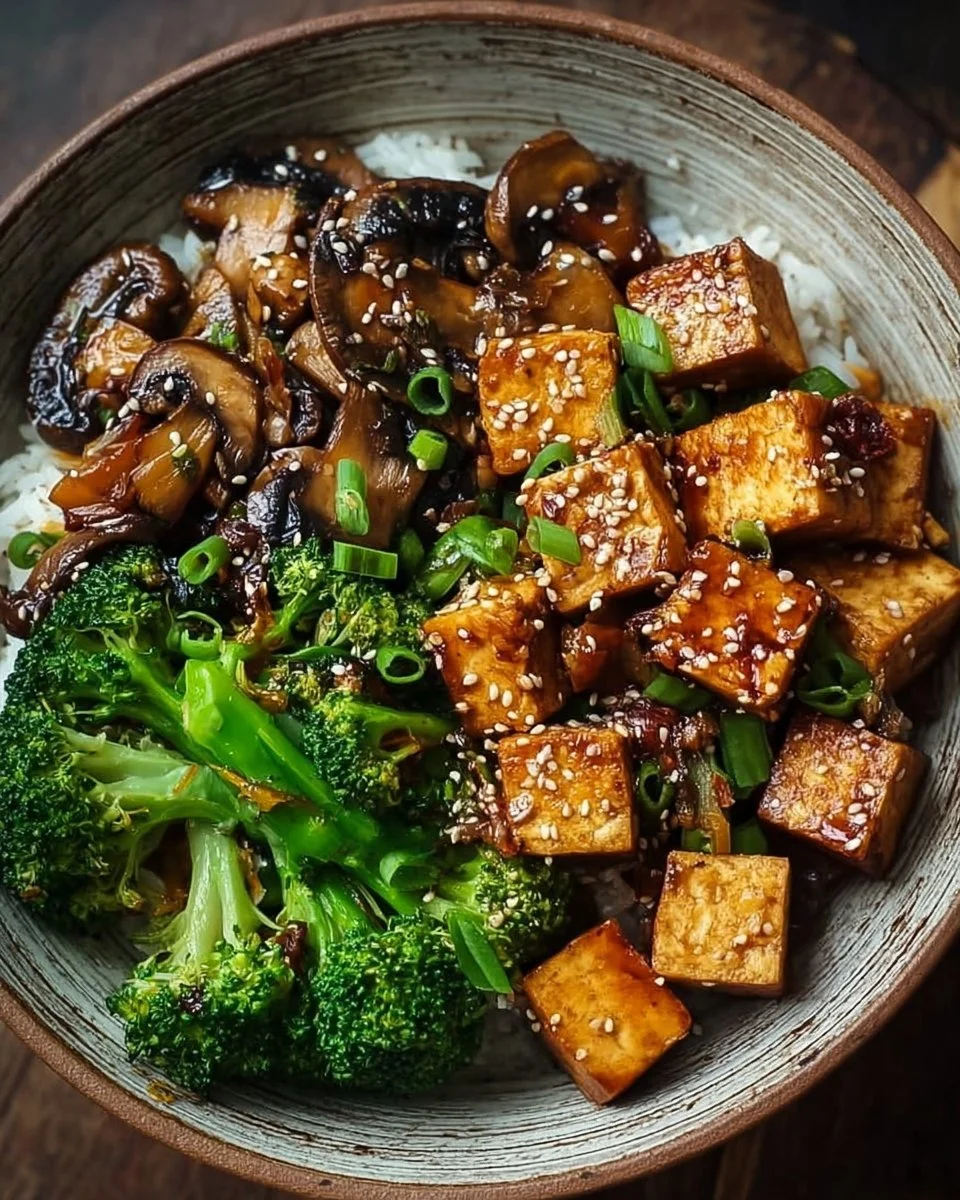 Mushroom and Tofu Stir-Fry