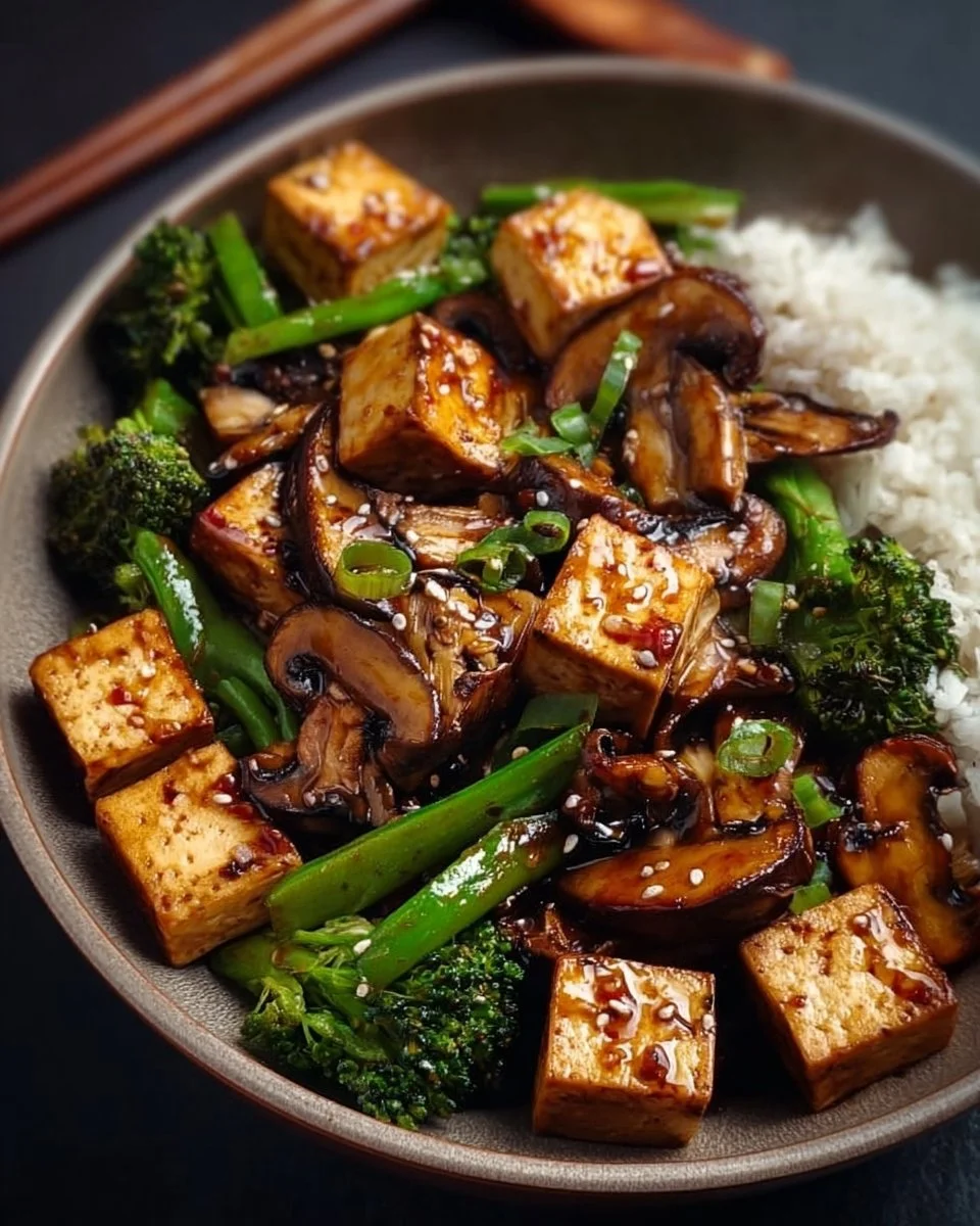 Mushroom and Tofu Stir-Fry