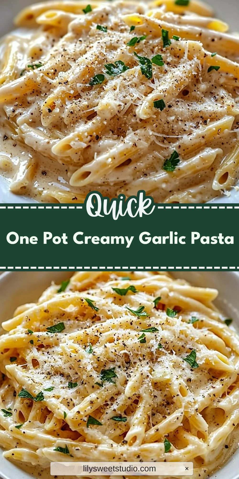 One Pot Creamy Garlic Pasta