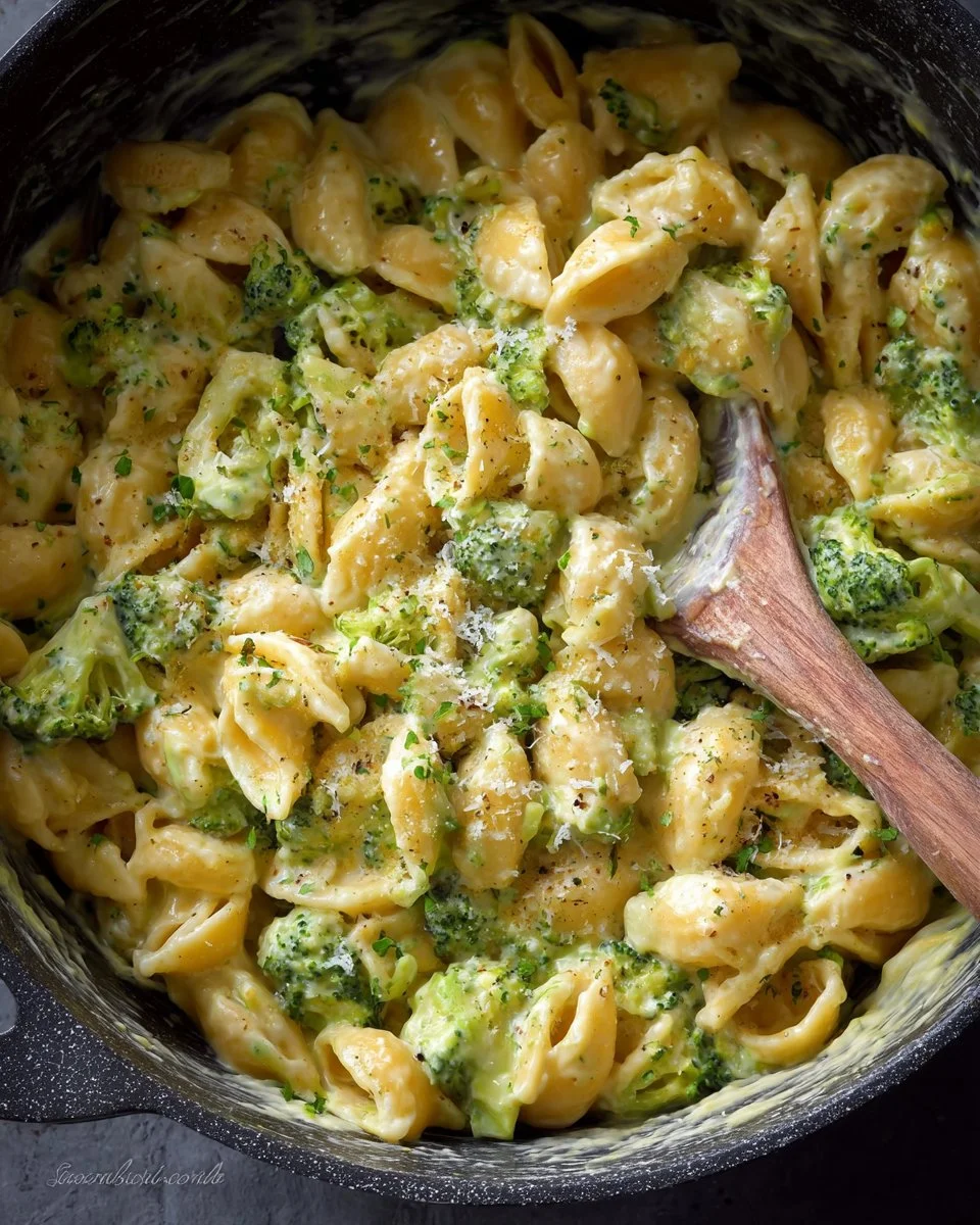 One Pot Healthy Broccoli Mac and Cheese