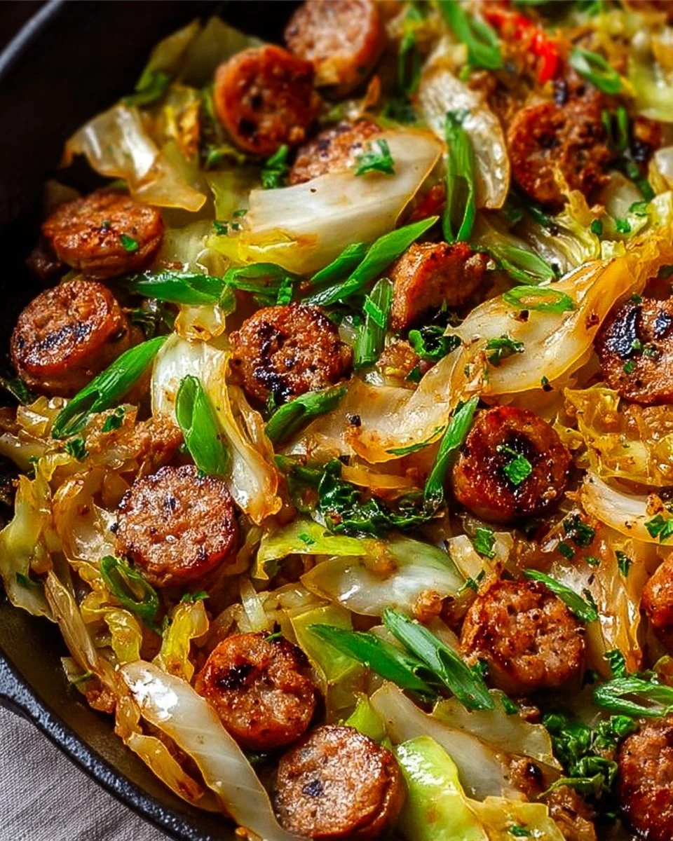 Sausage and Cabbage Stir Fry