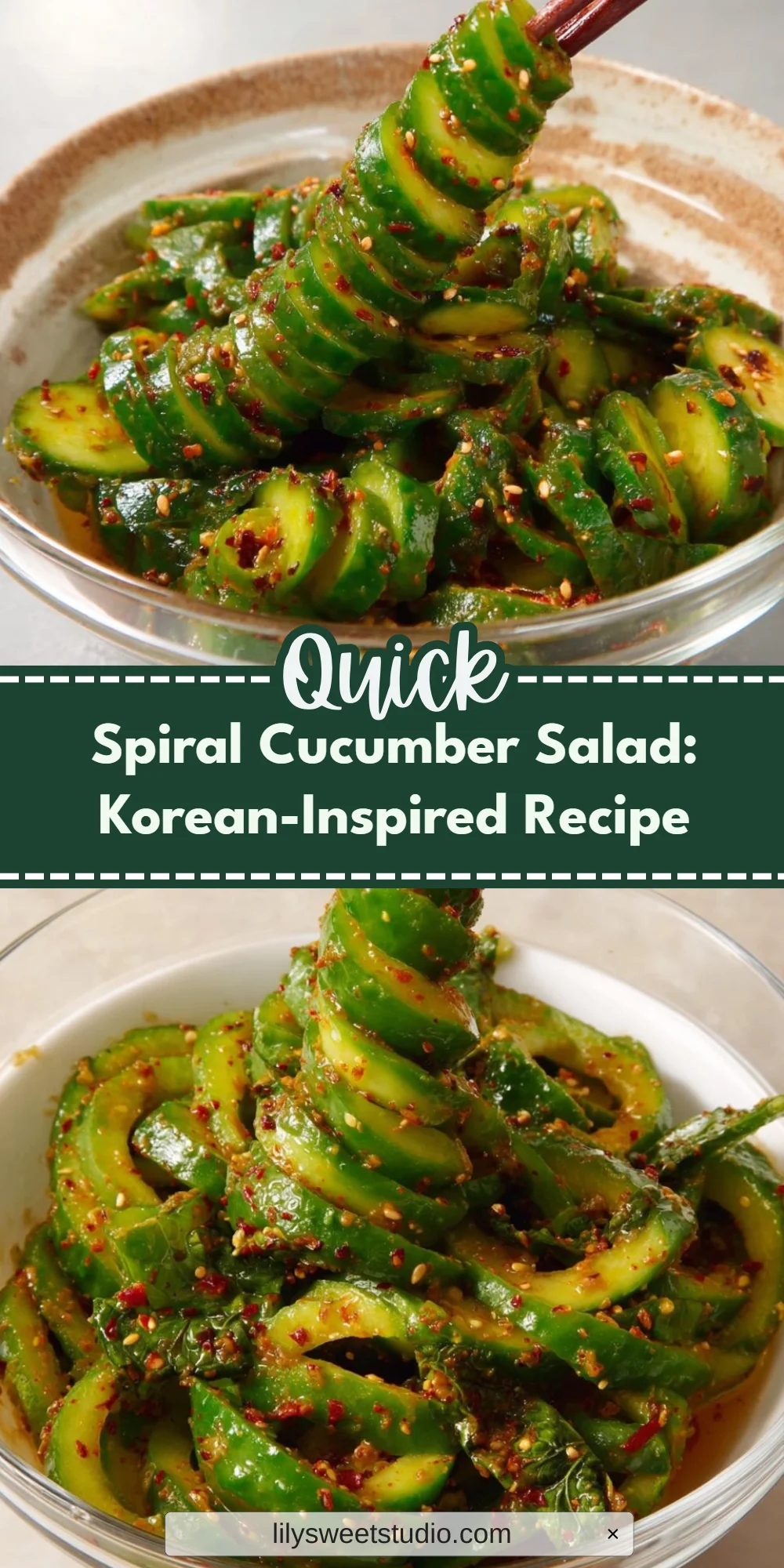 Spiral Cucumber Salad: Korean-Inspired Recipe