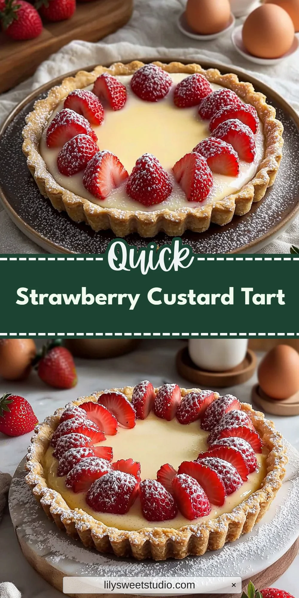 Strawberry Custard Tart