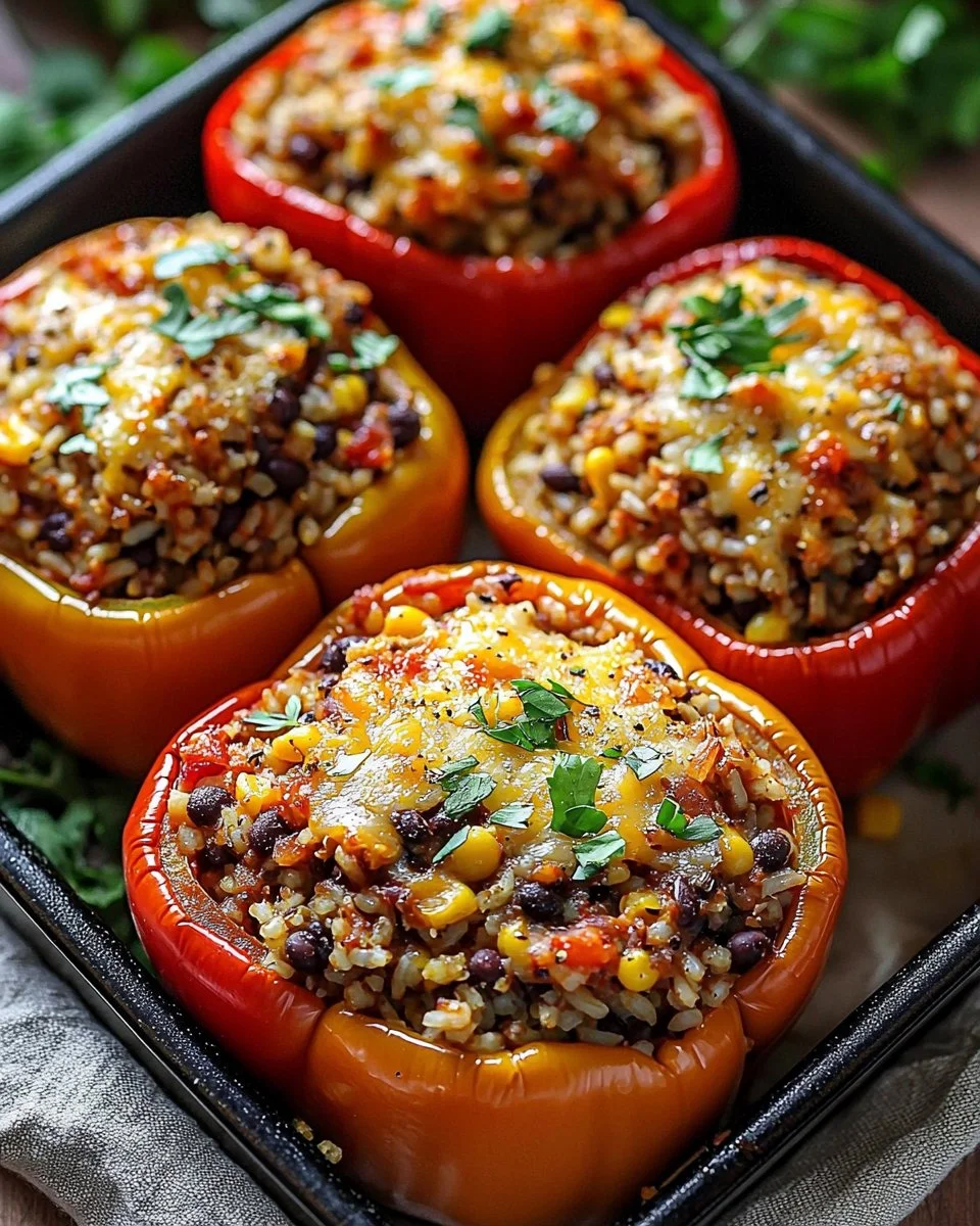 Vegetarian Stuffed Bell Peppers