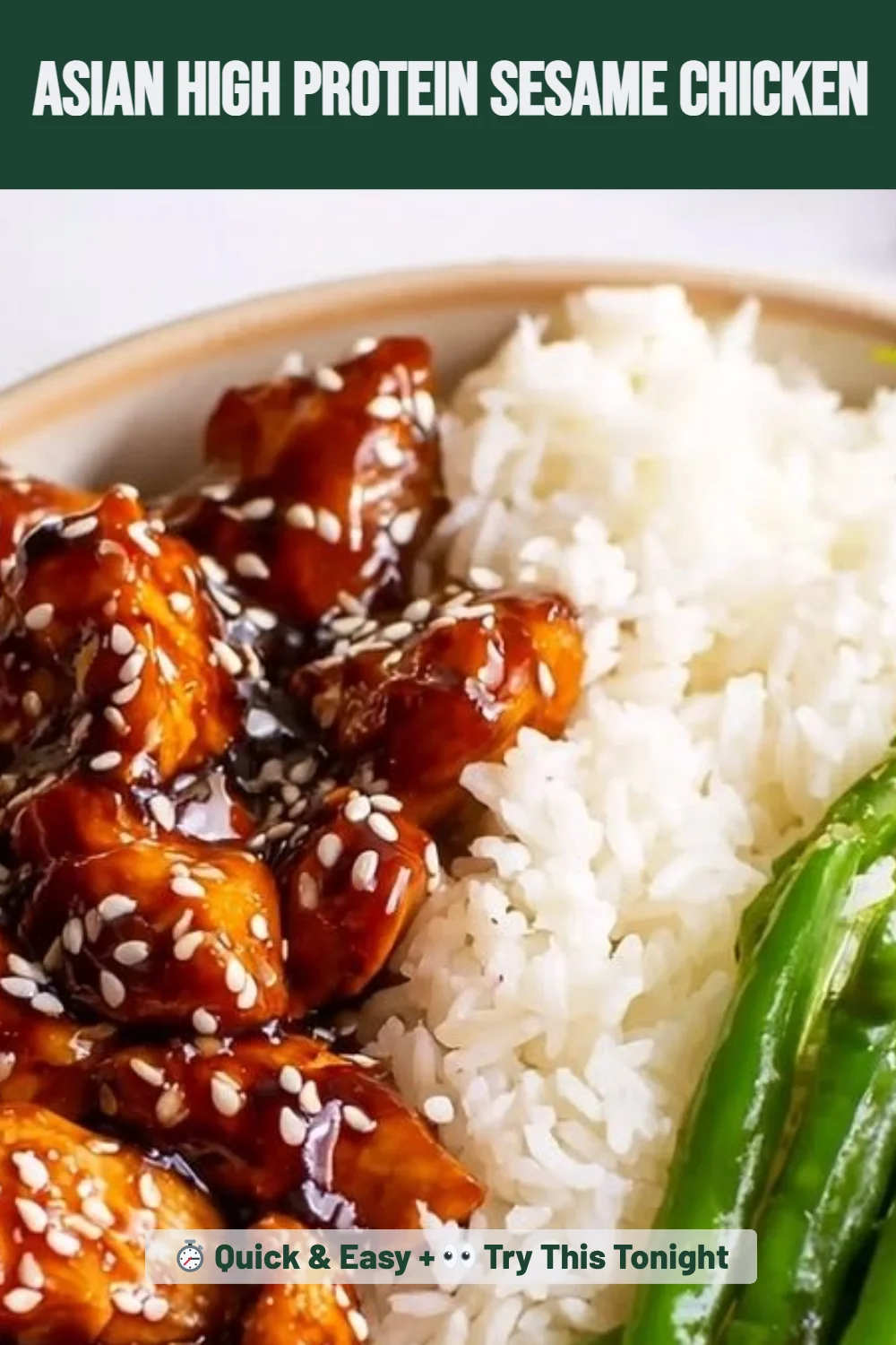 Asian High Protein Sesame Chicken