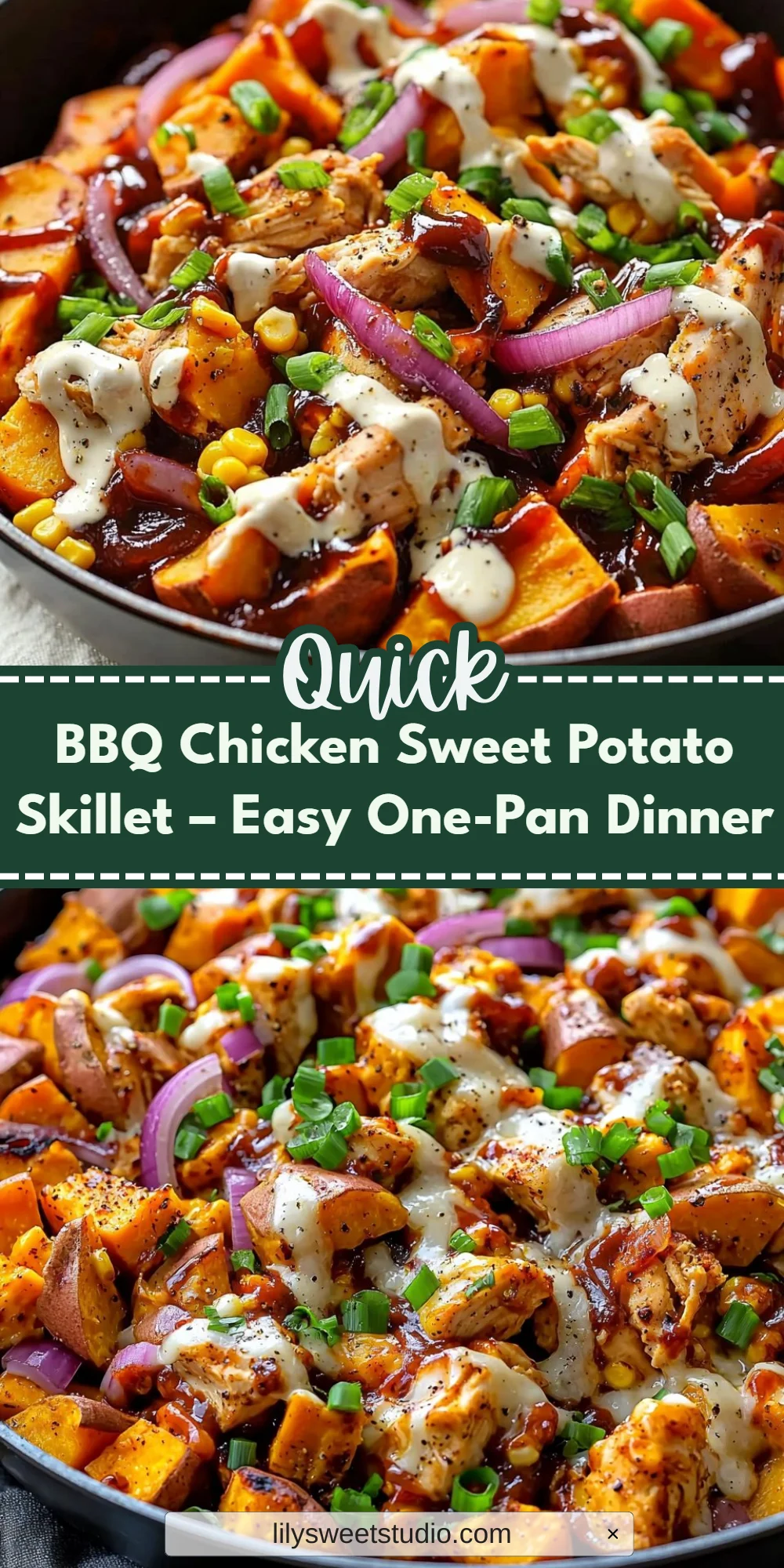 BBQ Chicken Sweet Potato Skillet – Easy One-Pan Dinner