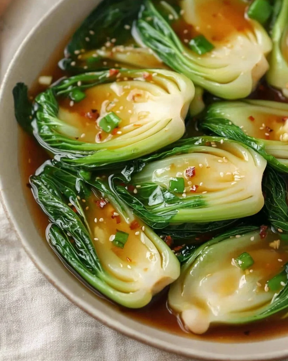 Bok Choy stir-fried with oyster sauce for a savory and flavorful dish