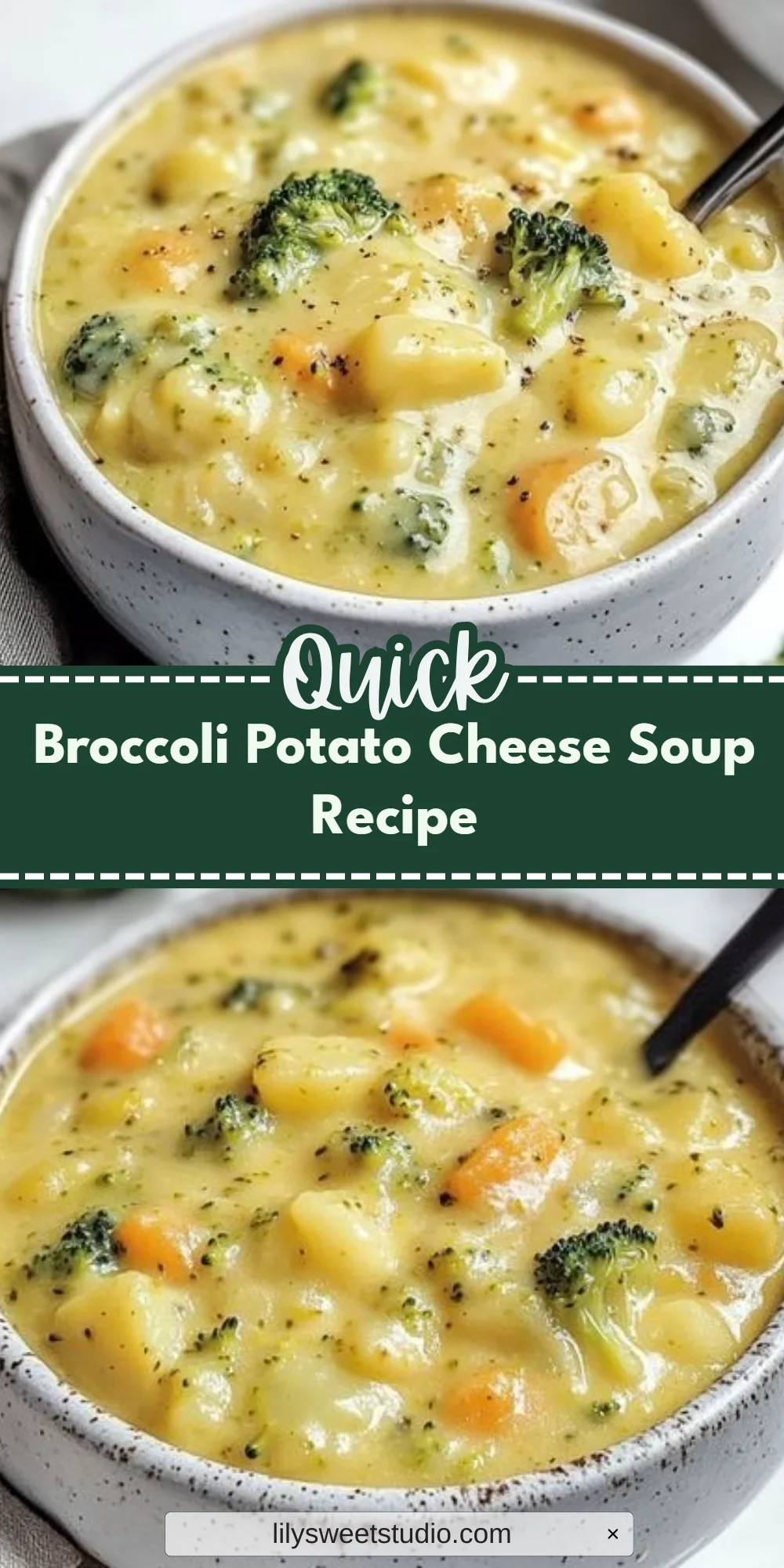 Broccoli Potato Cheese Soup Recipe