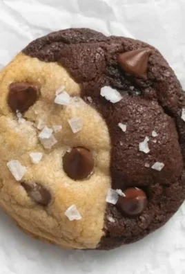 Delicious Brookie Cookies with layers of brownie and chocolate chip cookie dough.