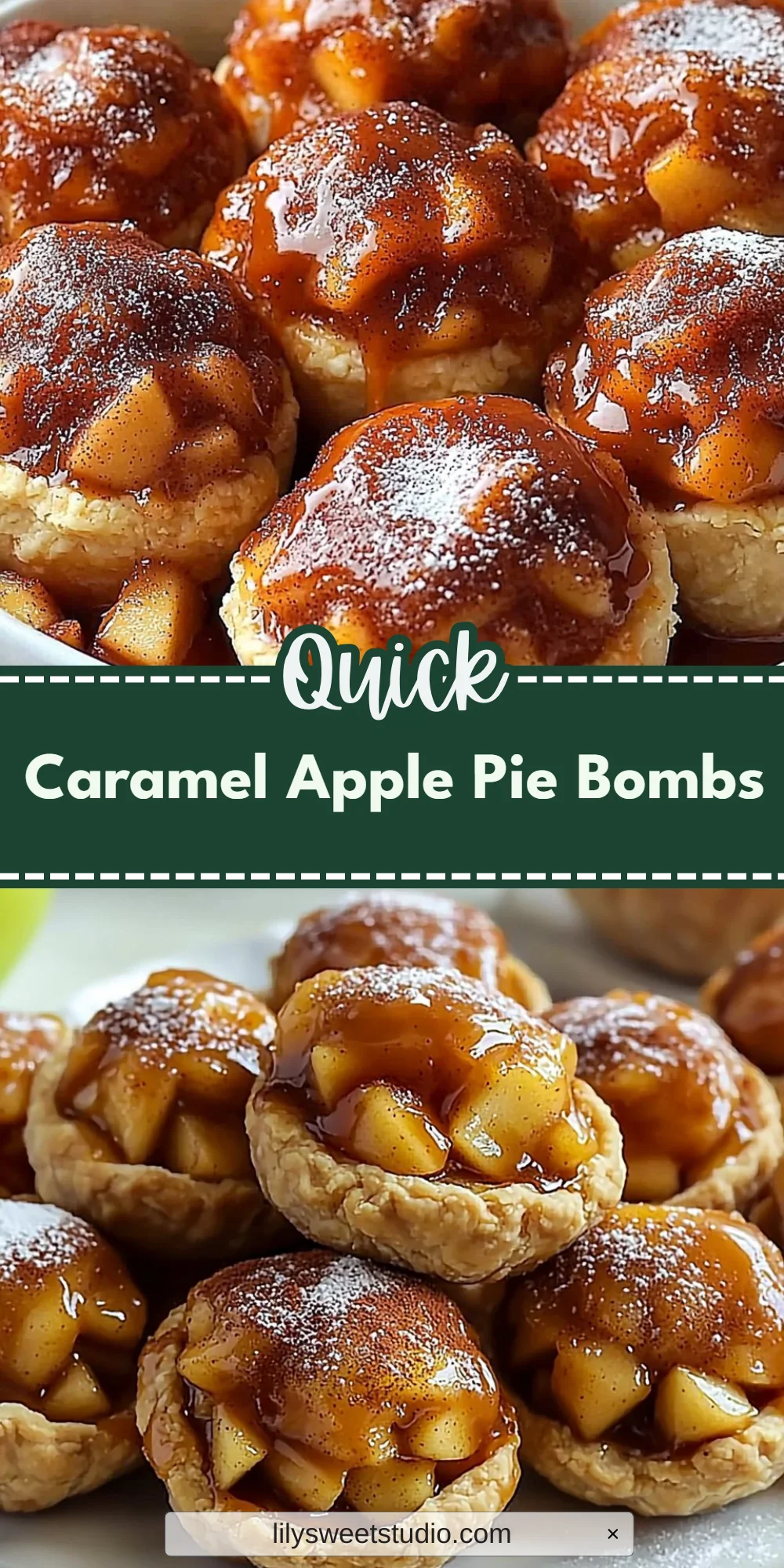 Caramel Apple Pie Bombs