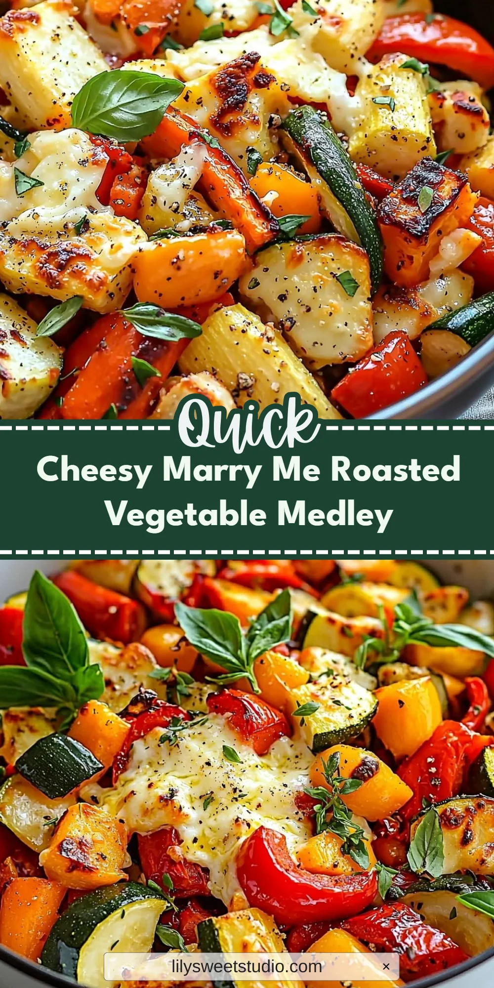 Cheesy Marry Me Roasted Vegetable Medley
