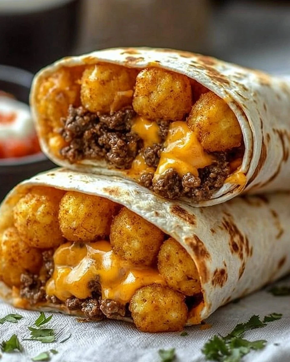 Cheesy Potato Burritos