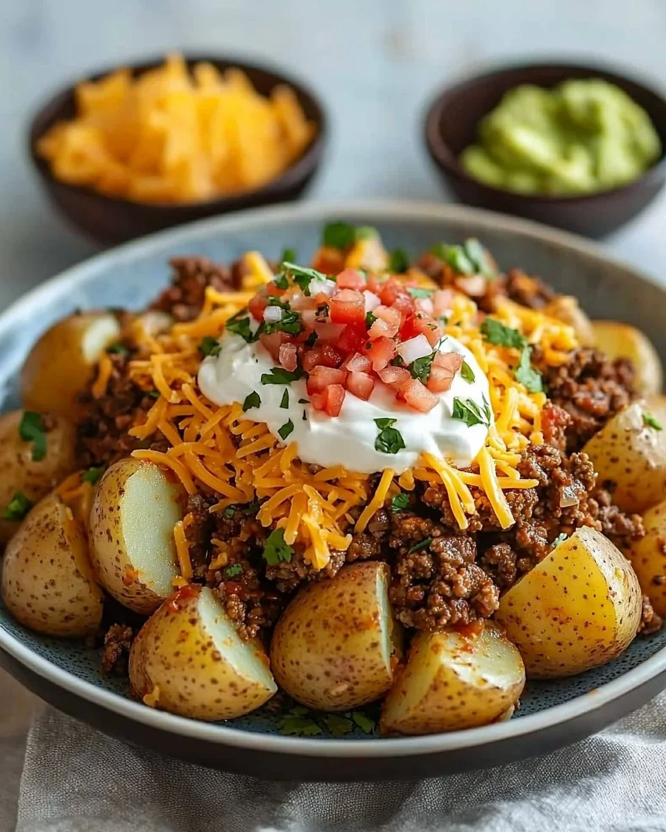 Cheesy Taco Potatoes