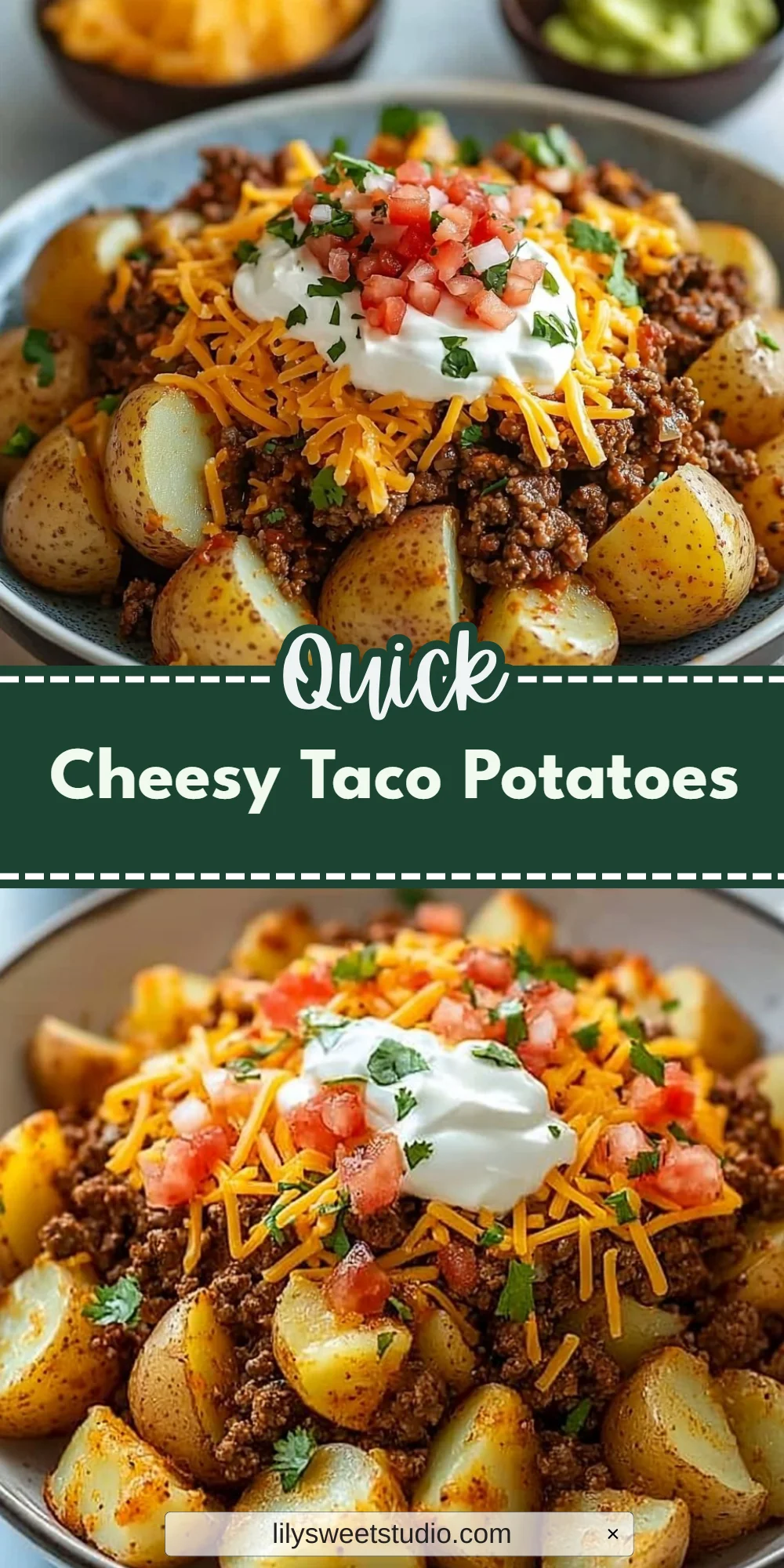 Cheesy Taco Potatoes