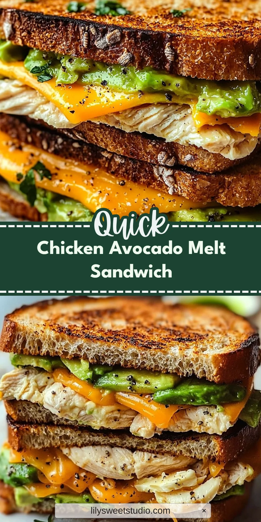 Chicken Avocado Melt Sandwich